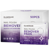 Glamonade tampons démaquillants ongles 50-pack emballage pratique et propre.