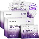 Tampons démaquillants Glamonade pour vernis gel, 100 pièces, dissolution rapide sans résidu.