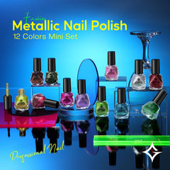 Glamonade vernis chrome miroir avec reflets chatoyants pour soirées.