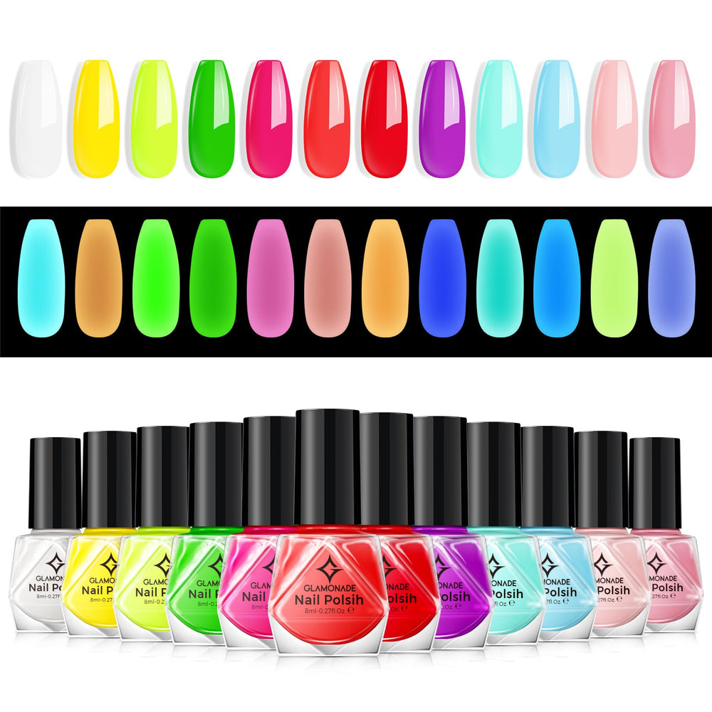 Glamonade vernis néon orange fluo – éclat intense pour Halloween et fêtes