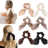 Glaudmeiss serre-cheveux en satin avec noeud, ensemble polyvalent pour tous les jours.