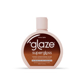 Glaze Super Gloss, bouteille et versement, pour une application rapide et uniforme.