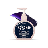 Glaze Supergloss montre une bouteille avec pompe pour une application précise et pratique.