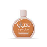 Glaze Supergloss – bouteille avec pompe, texture nourrissante et couleur cuivre.