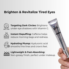 Gle Skincare œil sérum caféine: effet rafraîchissant et revitalisant.