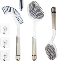 GleamGaGa ensemble 3 brosses douche poignee longue facilite nettoyage quotidien