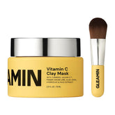 Gleamin Masque Argile Vitamine C : éclaircit les taches et rafraîchit la peau.