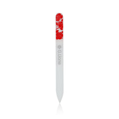 G.Liane lime en verre grain fin pour un bord d’ongle lisse.