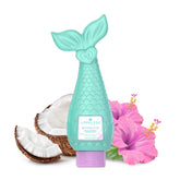 Glimmer Wish Mermaid Kids Shampoo: bouteille plage, cheveux doux et faciles à coiffer.