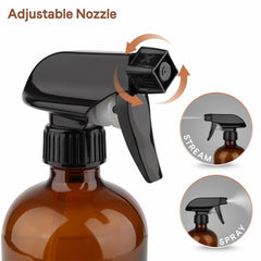 GLING bouteille verre ambré, protection UV efficace pour les huiles et solutions.