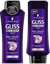 GLISS kit shampooing et après-shampooing : répare les fibres et apporte douceur.
