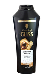 GLISS shampooing réparation ultime – bouteille 400 ml pour cheveux abîmés