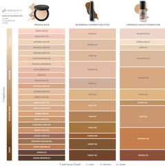 Application avec pinceau 105 Flat-Top Kabuki pour couvrance moyenne