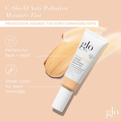 Glo Skin Beauty C-Shield teinte minérale subtile pour un glow naturel.