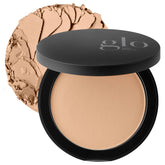 Glo Skin Beauty poudre pressée teinte miel lumière, couvrance naturelle