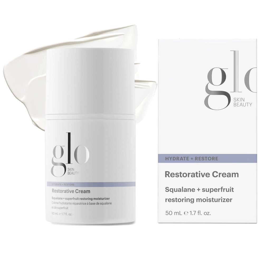 Glo Skin Beauty Restorative Crème dans le pot, hydratation riche pour nourrir la peau