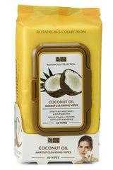 Global Beauty Care lingettes démaquillantes huile coco: nettoient visage et yeux en douceur.