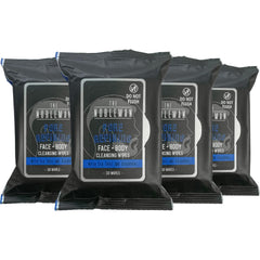 Lingettes Nobleman pour visage et corps utilisant arbre-à-thé charbon actif pour un nettoyage en douceur.