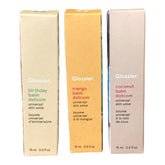 Baume Glossier Balm Dotcom Trio emballage élégant, soin des lèvres en un seul achat