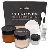 Glossiva correcteur tatouage imperméable en action sur peau, couverture durable.
