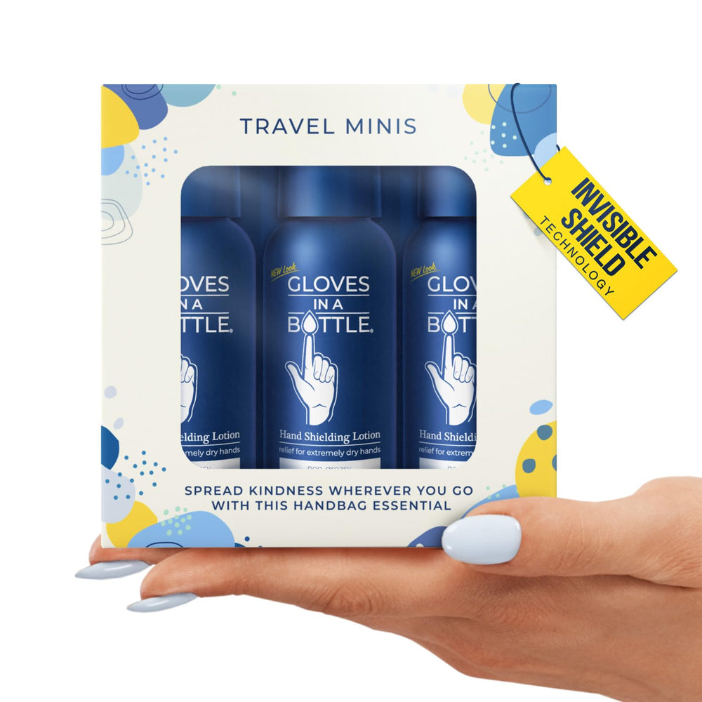 Gloves In A Bottle – lotion mains en voyage, protection rapide.