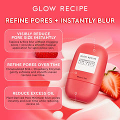 Extraits tapioca et fraise visibles sur le flacon, absorption huile.