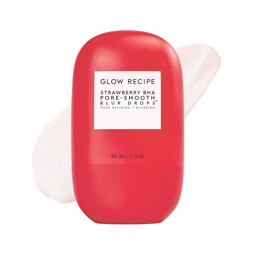 Glow Recipe sérum BHA fraise dans flacon 30 ml, teint plus uniforme.