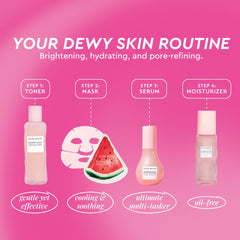 Sérum Dew Drops Glow Recipe pour éclat et hydratation.