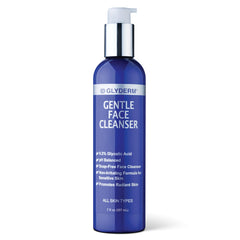 GlyDerm Nettoyant Visage Doux: flacon pompe prêt à l'emploi, nettoyage sans savon.