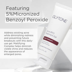 Glytone BPO Gel Acné Hydratant sans trace blanche.