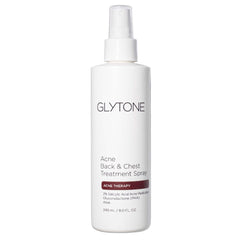 GLYTONE dos-acné pulvérisateur : application ciblée pour nettoyer les pores et prévenir les nouvelles imperfections.