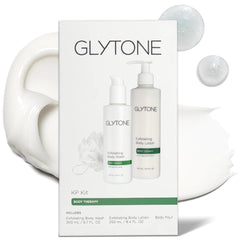 Glytone KP Kit : gel douche exfoliant pour peau plus lisse et hydratée.