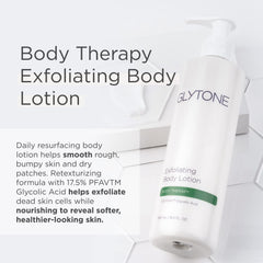 GLYTONE Lotion Corps Texture peau lisse: amélioration des rugosités et du grain.