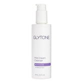 Glytone Mild Cream Cleanser, flacon crèmeux, nettoyage et exfoliation en douceur.