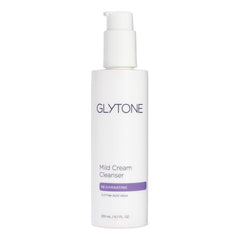 Glytone Mild Cream Cleanser, flacon crèmeux, nettoyage et exfoliation en douceur.