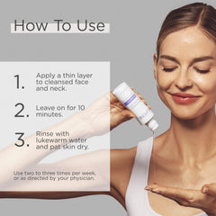 Peau lumineuse après Glytone peeling doux