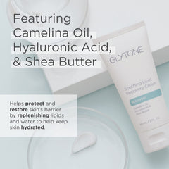 Glytone Crème Lipides Apaisante — huile de caméline pour nourrir et hydrater.