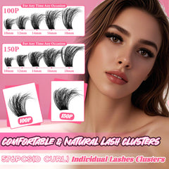 Gmagictobo cils clusters D curl, effet défini et élégant.