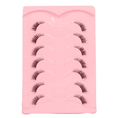 Demi-cils 20 mm avec bande transparente Gmagictobo pour un rendu homogène.