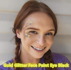 Go Ho paillettes pour yeux et lèvres, tenue longue durée sous lumière brillante.