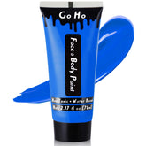 Go Ho peinture bleu royal pour visage et corps, couverture riche.