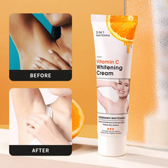Application sous les aisselles avec la crème Go Ho