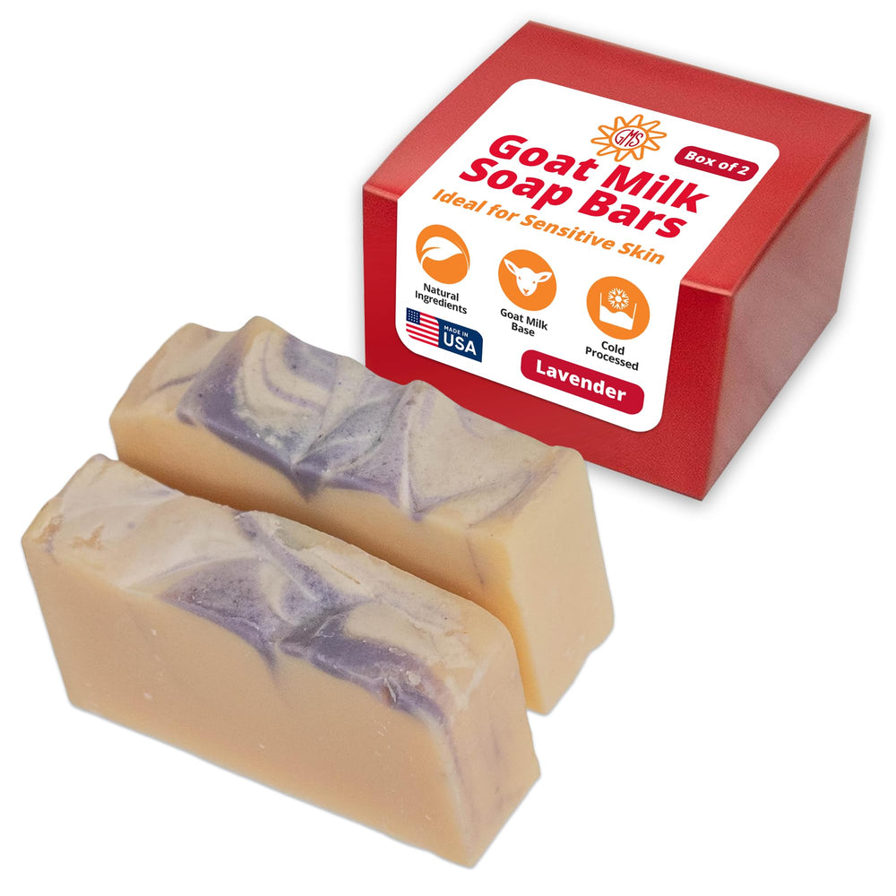 Savon au lait de chèvre Goat Milk Stuff Lavande: barre artisanale, douceur pour mains et corps.