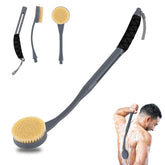 Gobiteli brosse-douche avec manche long pour atteindre le dos facilement.
