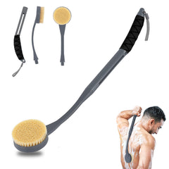 Gobiteli brosse-douche avec manche long pour atteindre le dos facilement.