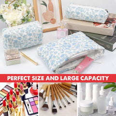 Gocvo grande trousse maquillage 9x6,5 pouces, grande capacité pour voyage quotidien.