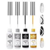 GOICC gel blanc — outil précis pour motifs nets.