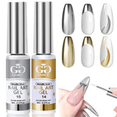 GOICC vernis gel chrome or pour effet miroir sur ongles