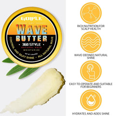 Goiple curve waves brush designed to train and shape waves