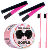 Goiple Edge Control Wax en application lisse et durable.